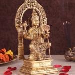 Goddess Rajarajeshwari Lalita Devi Brass Idol | 10" Sacred Art | 2.67kg Divine Masterpiece | Supreme Mother Grace | Jaipurio